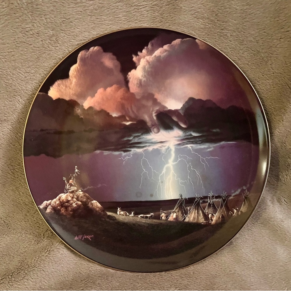 ‘Appeal to the Thunder’ Native American Plate Guidance From Above Collection